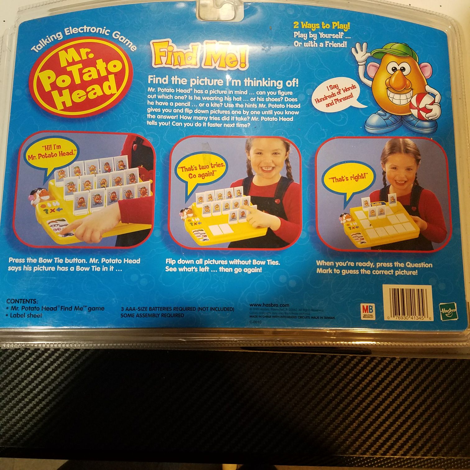 Mr Potato Head Find Me Game - Milton Bradley/Hasbro action figure collectible [Barcode 076930413456] - Main Image 2
