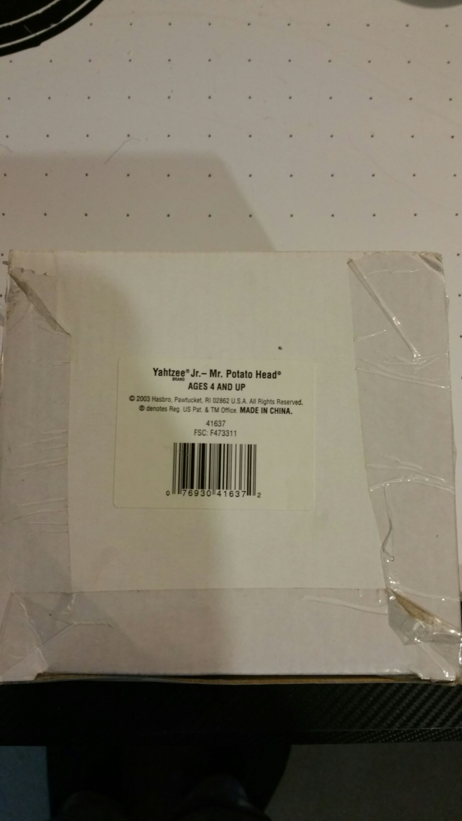 Yahtzee Jr. -Mr Potato Head - Hasbro action figure collectible [Barcode 076930416372] - Main Image 2