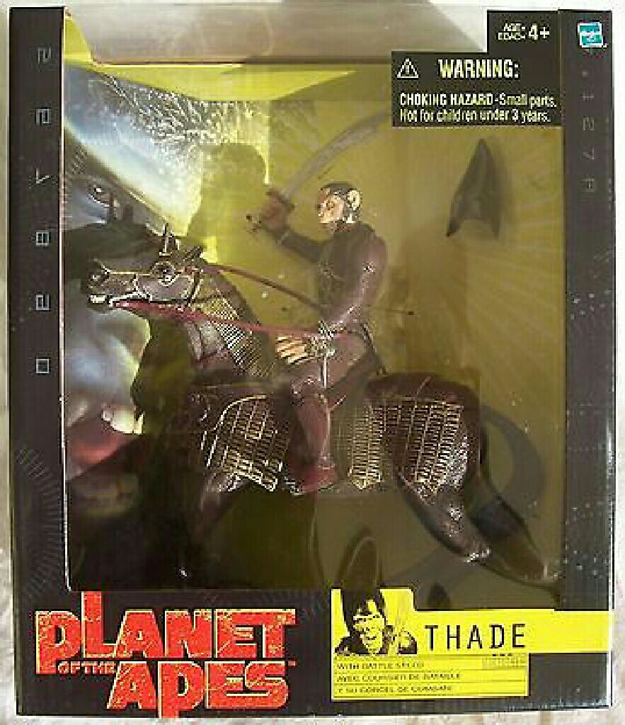 Planet of the Apes Thade and Battle Steed 2001 Hasbro - Hasbro Inc (Planet Of The Apes) action figure collectible [Barcode 076930521120] - Main Image 1