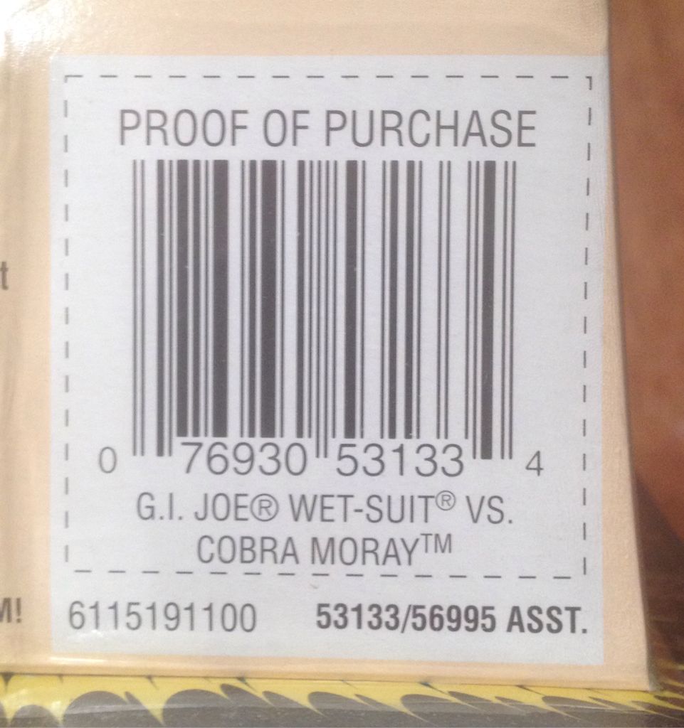 Wet-Suit Vs Cobra Moray - Hasbro (GI Joe vs. Cobra) action figure collectible [Barcode 076930531334] - Main Image 2