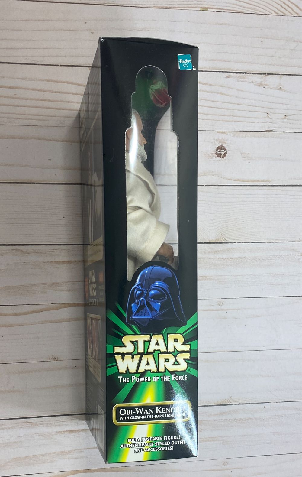 Obi-Wan Kenobi (with Glow in the Dark Lightsaber) - Hasbro (Collector 12” 1996- 2000: Action Series) action figure collectible [Barcode 076930571125] - Main Image 4