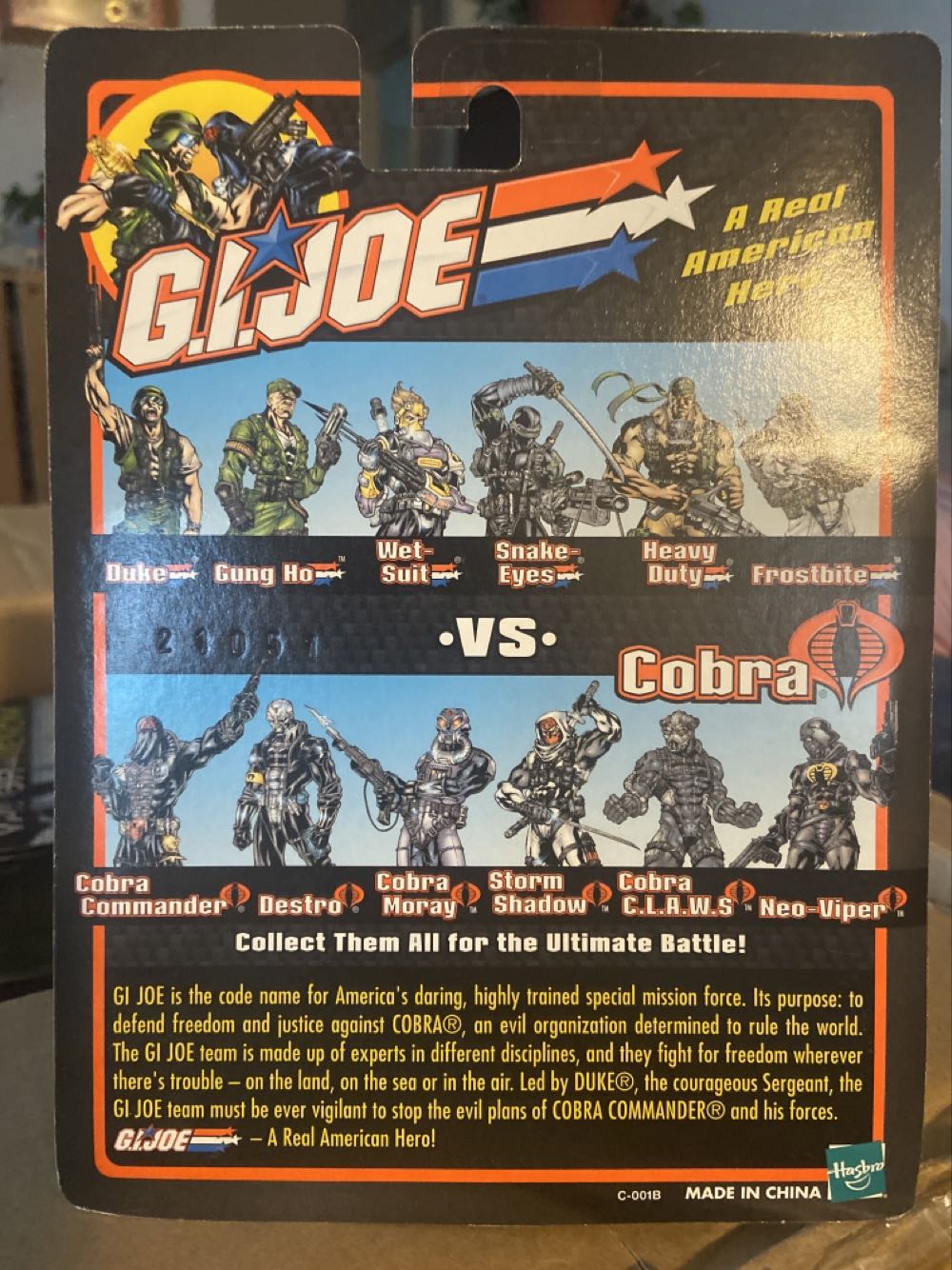 General Tomahawk vs Headman - Hasbro (GI Joe vs. Cobra) action figure collectible [Barcode 076930574706] - Main Image 2