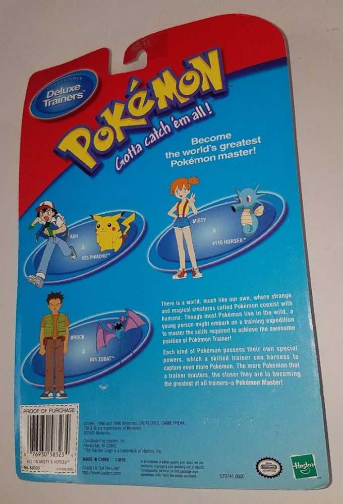 Misty & Horsea - Hasbro (Pokémon) action figure collectible [Barcode 076930583234] - Main Image 3