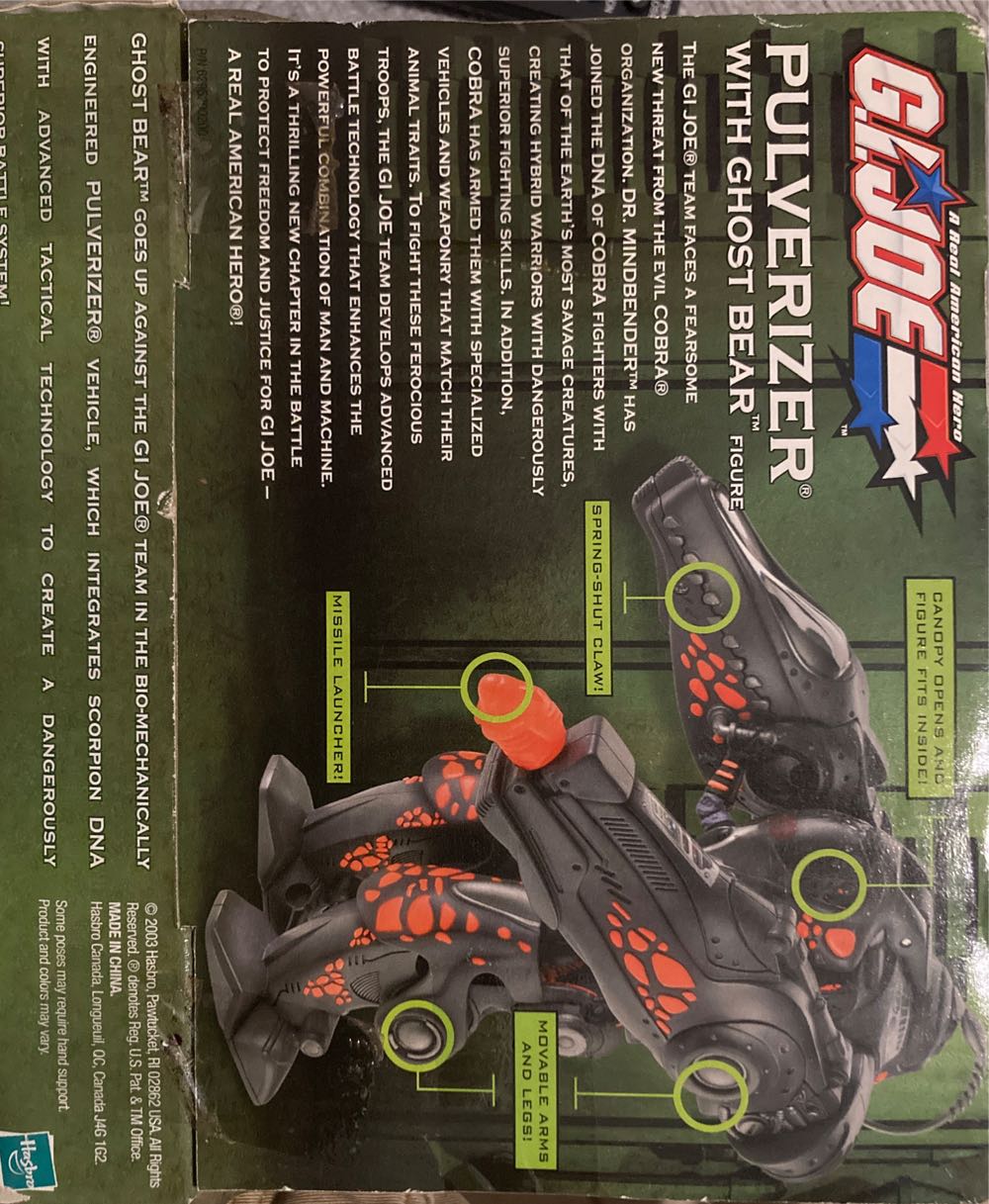 G.I. Joe- Valor vs Venom: Pulverized w/Ghost Bear - Hasbro (G.I. Joe: Valor vs Venom) action figure collectible [Barcode 076930601167] - Main Image 2