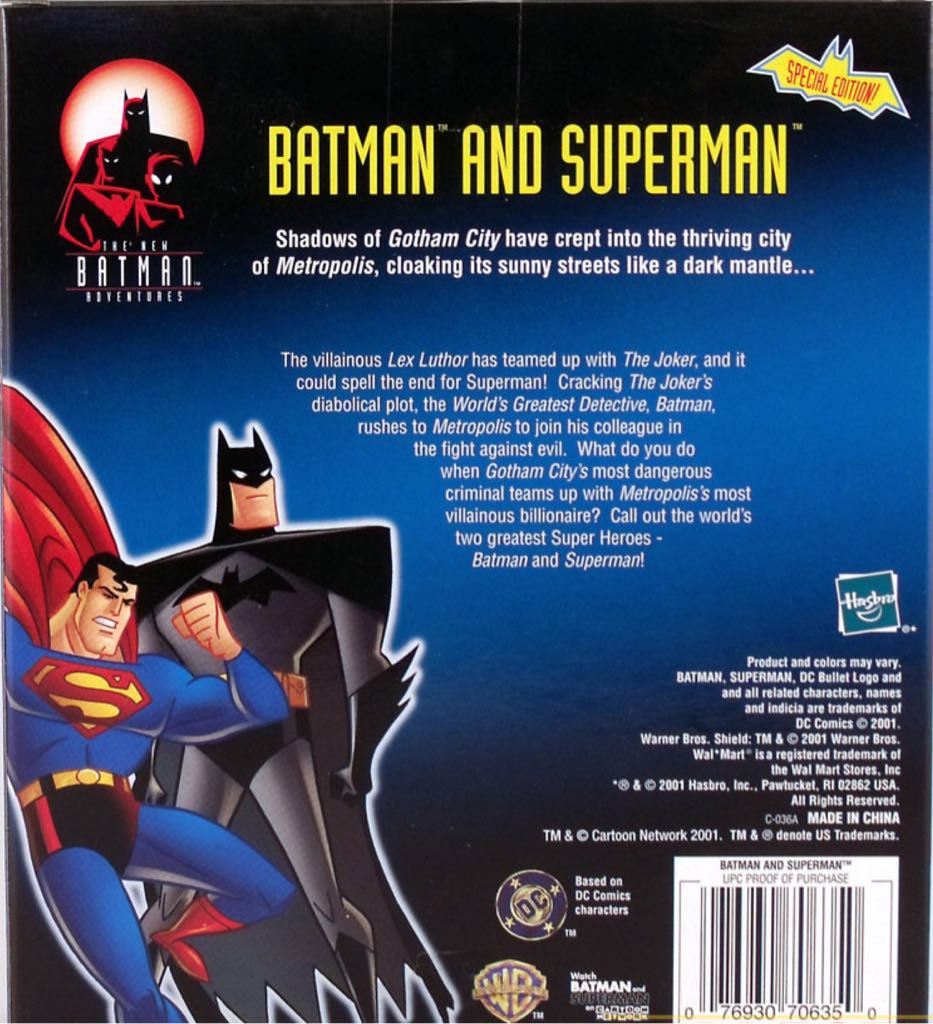 Batman And Superman - Hasbro (The New Batman Adventures) action figure collectible [Barcode 076930706350] - Main Image 2