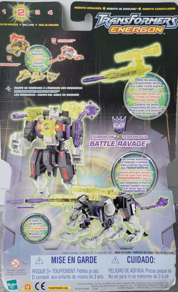 Battle Ravage - Hasbro (Energon) action figure collectible [Barcode 076930802144] - Main Image 3