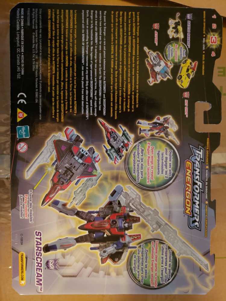 Transformers: Energon Starscream - Hasbro (Transformers: Energon) action figure collectible [Barcode 076930802182] - Main Image 2