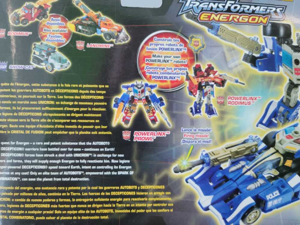 Prowl 1st Carded - Hasbro (Energon) action figure collectible [Barcode 076930802328] - Main Image 4