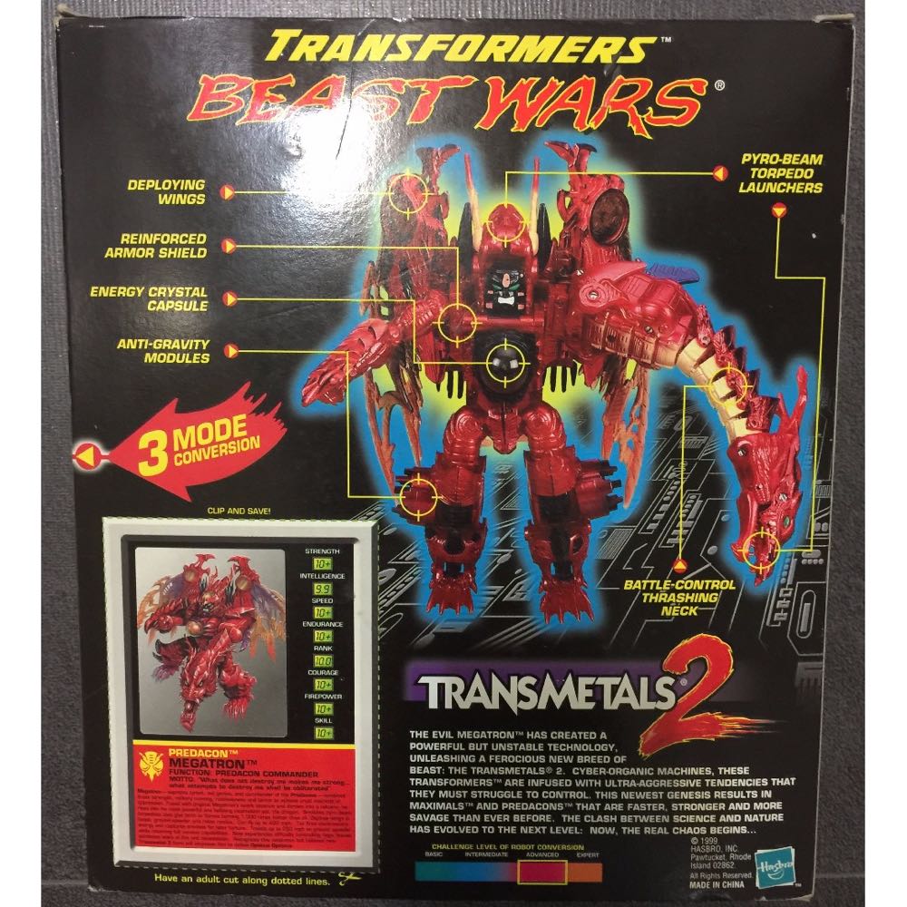 Beast Wars Megatron (Transmetal 2) - Hasbro (Transformers: Beast Wars) action figure collectible [Barcode 076930804490] - Main Image 3