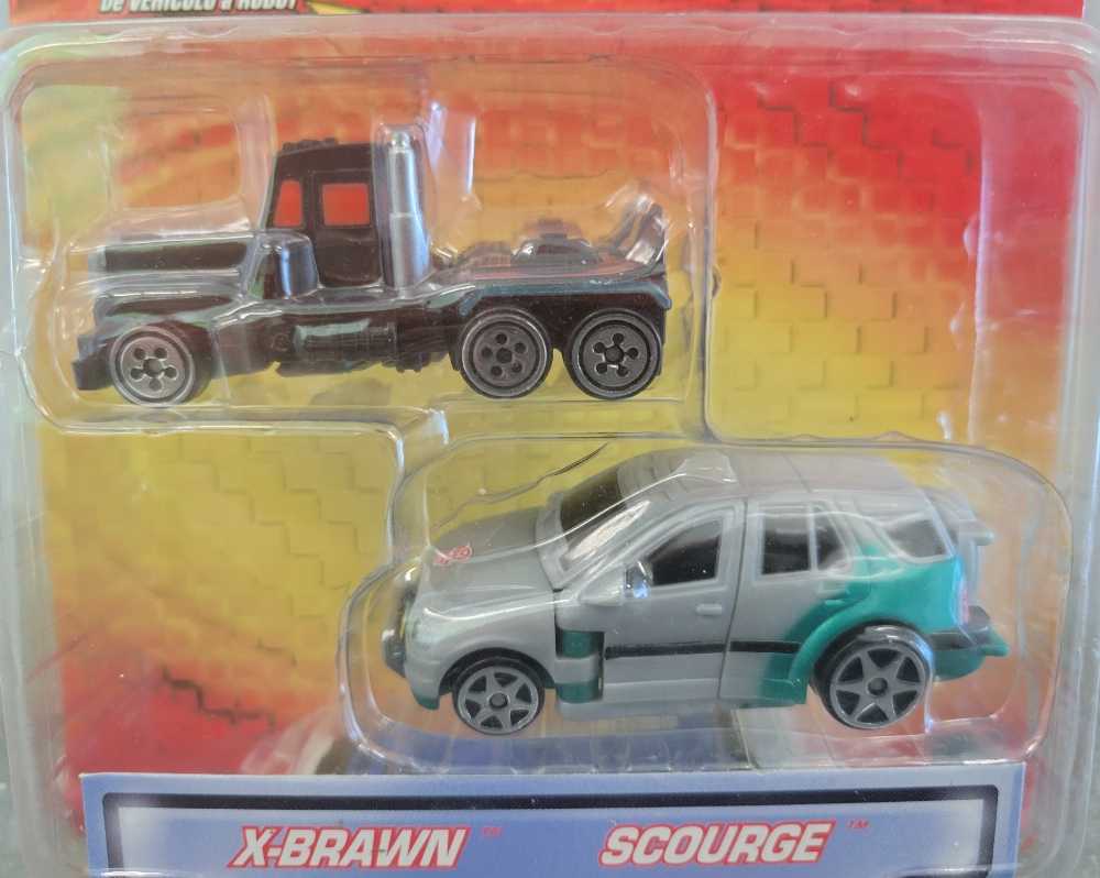 X-BRAWN & SCOURGE - Hasbro (Transformers RID) action figure collectible [Barcode 076930806388] - Main Image 2