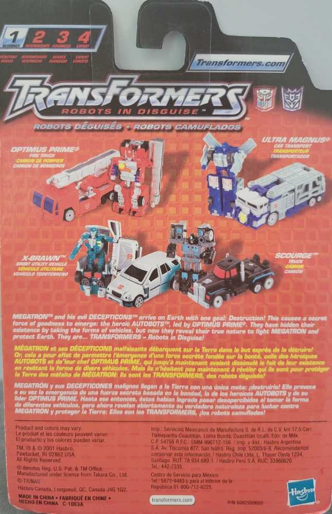 X-BRAWN & SCOURGE - Hasbro (Transformers RID) action figure collectible [Barcode 076930806388] - Main Image 3