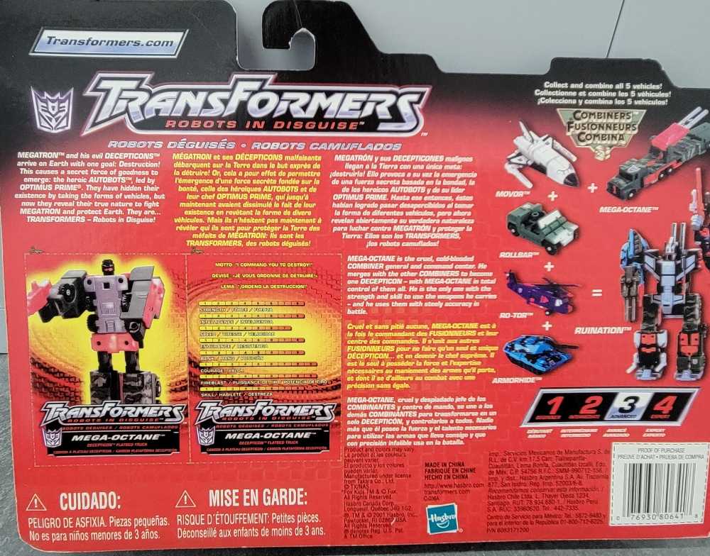 Mega Octane Ruination 1st Carded - Hasbro (Robots In Disguise RID) action figure collectible [Barcode 076930806418] - Main Image 3