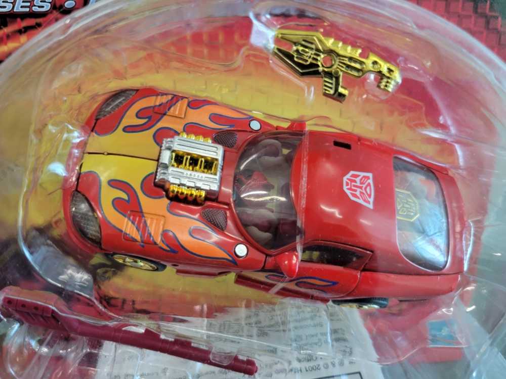 Sideburn Side Burn (Red Repaint) - Hasbro (Transformers RID) action figure collectible [Barcode 076930806470] - Main Image 2