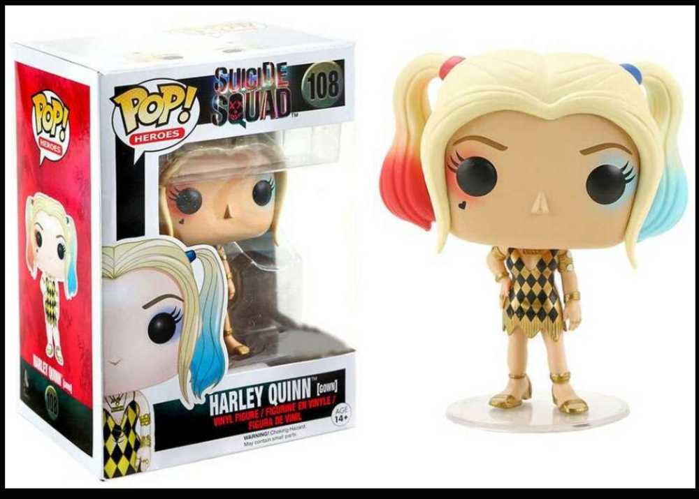 Funko Pop! Movies: Suicide Squad Harley Quinn Gown - Funko (DC Suicide Squad Movie) action figure collectible [Barcode 00849803086589] - Main Image 4