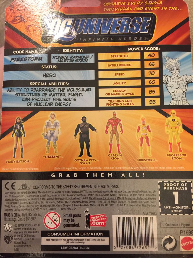 Firestorm - Mattel (Dc Universe Infinite Heroes Crisis) action figure collectible [Barcode 027084726527] - Main Image 2