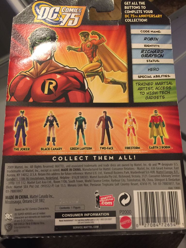 Robin [Earth 2] - Mattel (DC Infinite Heroes) action figure collectible [Barcode 027084726541] - Main Image 2