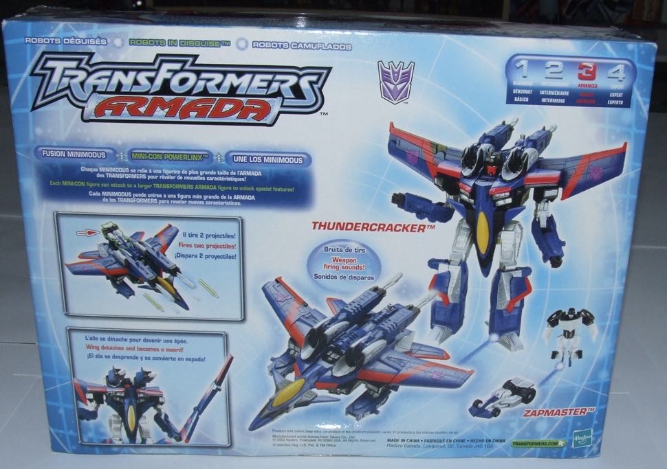 Thundercracker With Zapmaster - Hasbro (Transformers Armada) action figure collectible [Barcode 076930807392] - Main Image 2