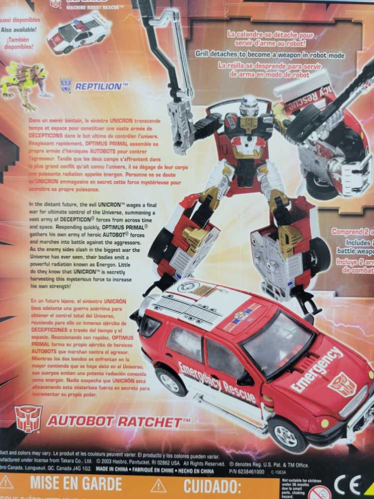Transformers Universe: Ratchet - Hasbro (Universe) action figure collectible [Barcode 076930809419] - Main Image 4