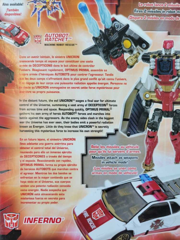 Inferno (Carded) - Hasbro (Universe) action figure collectible [Barcode 076930809426] - Main Image 4