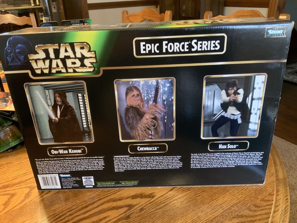 Han Solo, Chewbacca & Obi-Wan Kenobi - Kenner (Star Wars: A New Hope) action figure collectible [Barcode 076930842812] - Main Image 2