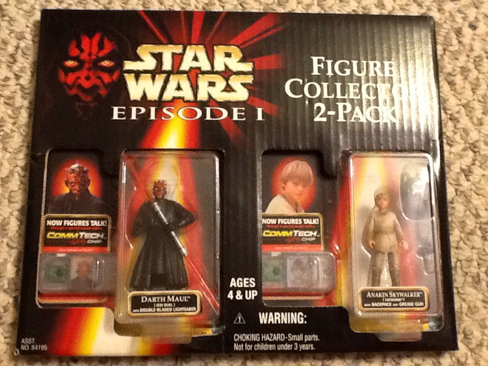 Darth Maul & Anakin Skywalker Figure Collector 2 Pack - Hasbro (Star Wars: Phantom Menance Episode 1) action figure collectible [Barcode 076930843925] - Main Image 1