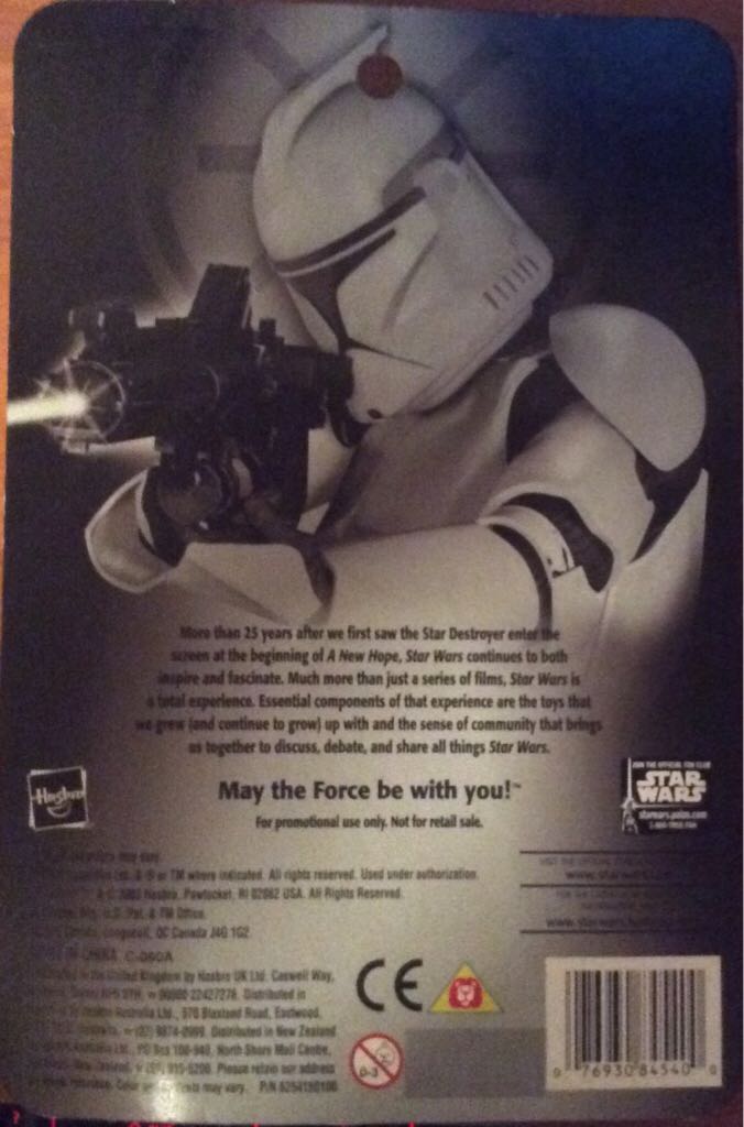 Clone Trooper (Silver) - Hasbro (Star Wars: 3”) action figure collectible [Barcode 076930845400] - Main Image 2