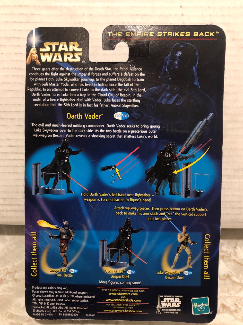 Darth Vader (Bespin Duel) - Hasbro (Empire Strikes Back) action figure collectible [Barcode 076930845806] - Main Image 4