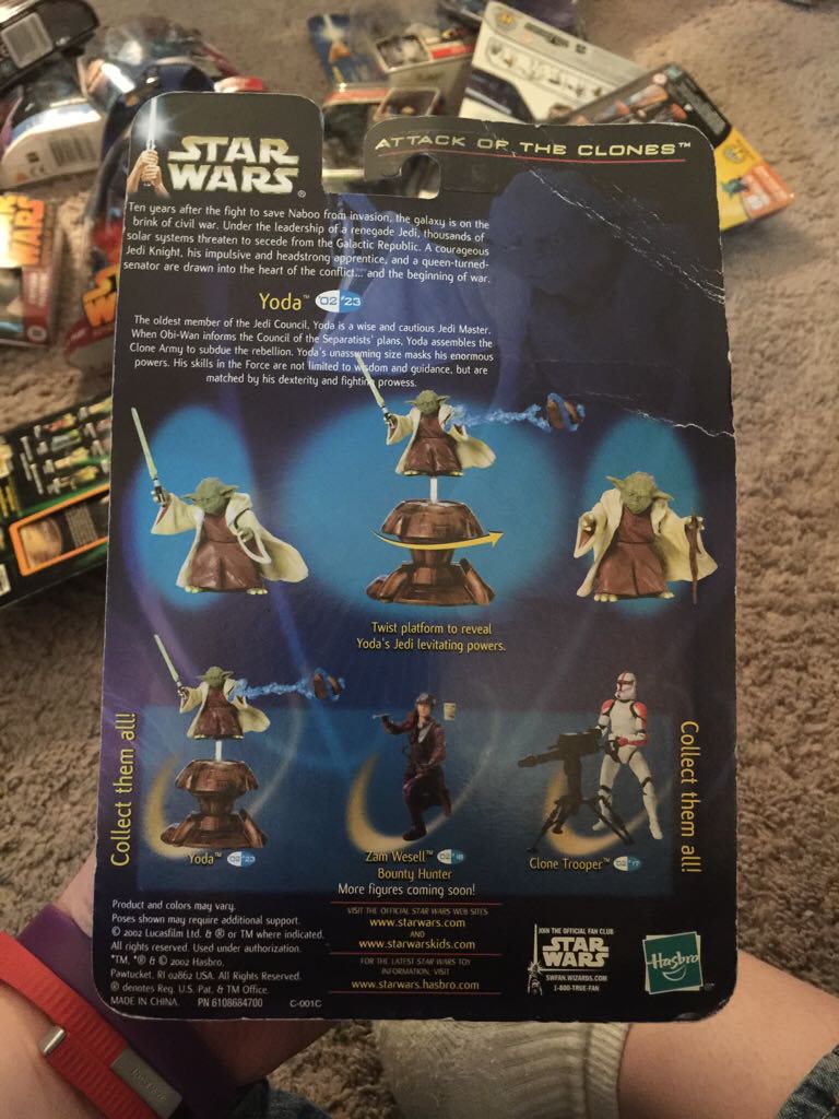 #02/23 Yoda (Jedi Master)  - Hasbro (Star Wars Saga) action figure collectible [Barcode 076930846155] - Main Image 2