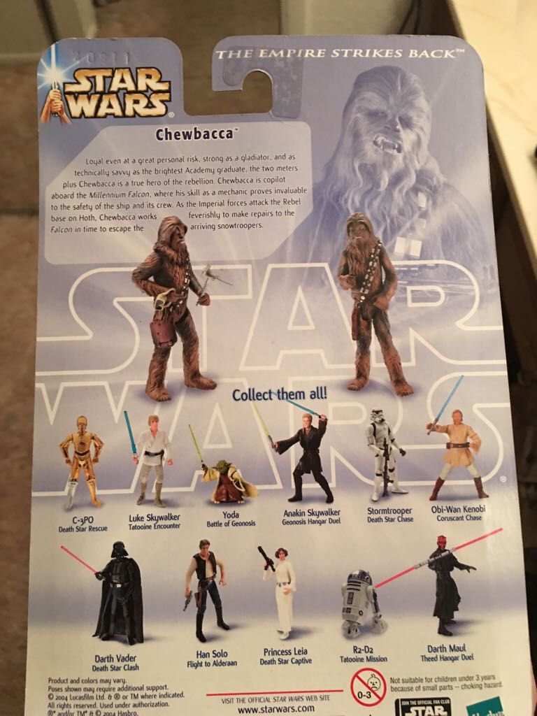 Chewbacca (Escape From Hoth) - Disney Hasbro (Star Wars Saga) action figure collectible [Barcode 076930847893] - Main Image 2