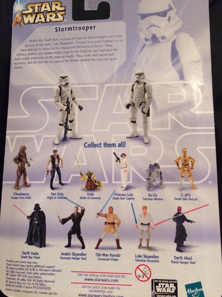 Stormtrooper (Death Star Chase) - Hasbro (Star Wars - Saga 2003) action figure collectible [Barcode 076930847947] - Main Image 2