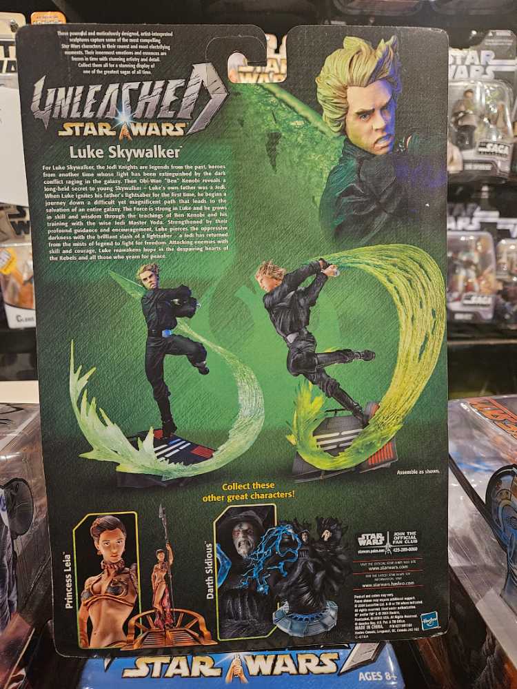 Luke Skywalker Jedi Knight  (2002-2010 Unleashed) action figure collectible [Barcode 076930847978] - Main Image 2