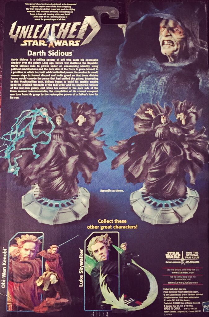 Darth Sidious - Hasbro (Unleashed (2003)) action figure collectible [Barcode 076930847992] - Main Image 2