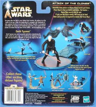 Darth Tyranus Deluxe (Attack of the Clones) - Hasbro (Star Wars Saga) action figure collectible [Barcode 076930848791] - Main Image 2