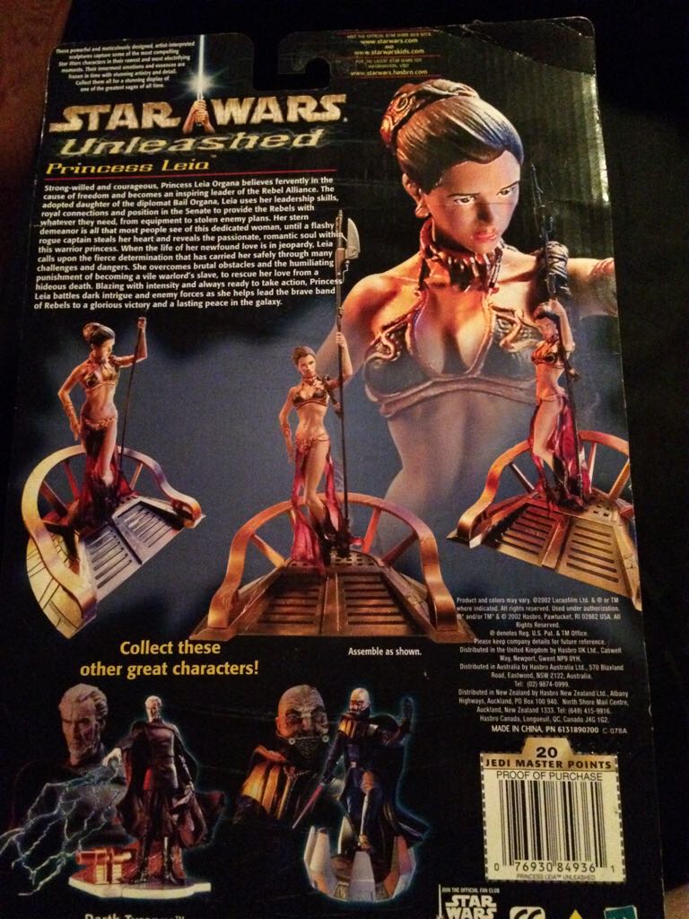 Princess Leia - Hasbro (Unleashed) action figure collectible [Barcode 076930849361] - Main Image 2
