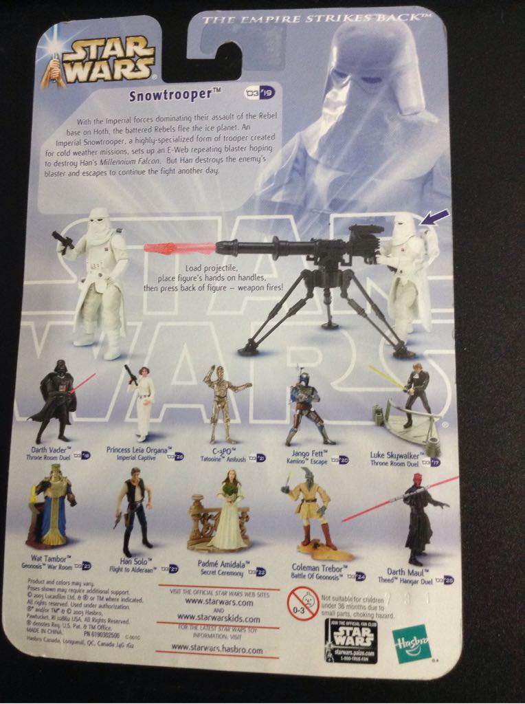 Snowtrooper - Hasbro (Star Wars Empire Strikes Back) action figure collectible [Barcode 076930850114] - Main Image 2