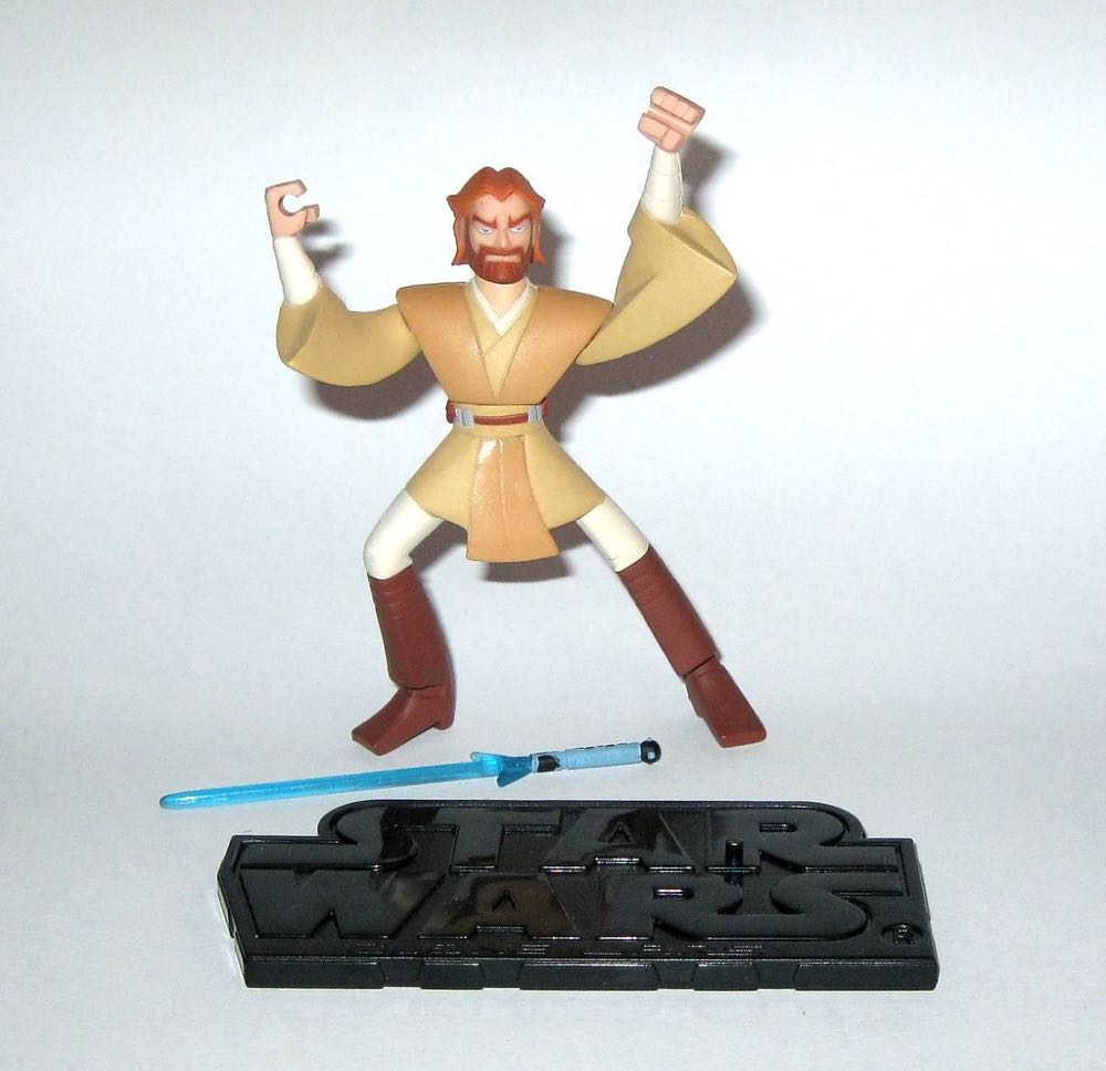 Obi-Wan-Kenobi - Hasbro (Star Wars Clone Wars Cartoon Network) (Star Wars) action figure collectible [Barcode 076930852170] - Main Image 3