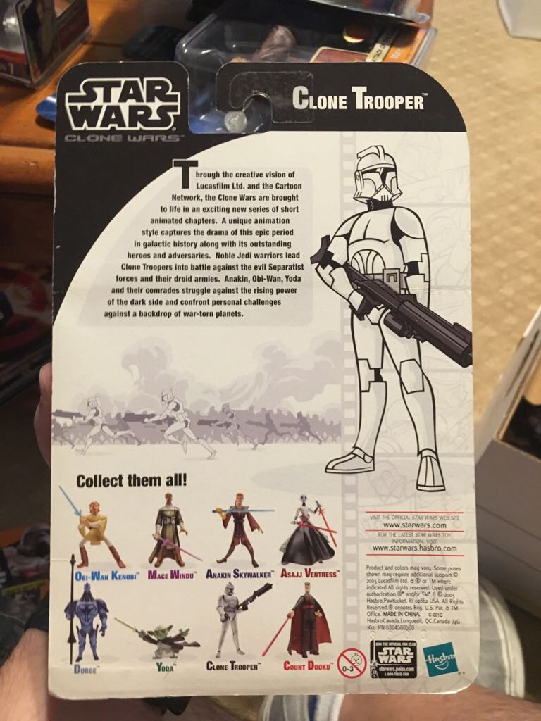 Clone Trooper - Hasbro (Clone Wars (Animated)) action figure collectible [Barcode 076930852187] - Main Image 2