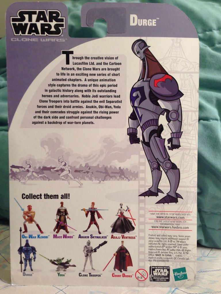 Durge - Hasbro (Clone Wars (Animated)) action figure collectible [Barcode 076930852217] - Main Image 2