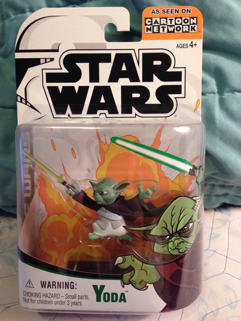 Yoda (Star Wars - Clone Wars) - Hasbro (Clone Wars Animated Series) action figure collectible [Barcode 076930852224] - Main Image 1