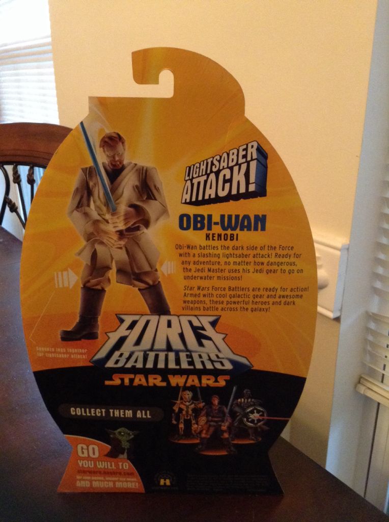 Obi-Wan Kenobi - Hasbro (Force Battlers) action figure collectible [Barcode 076930853542] - Main Image 2