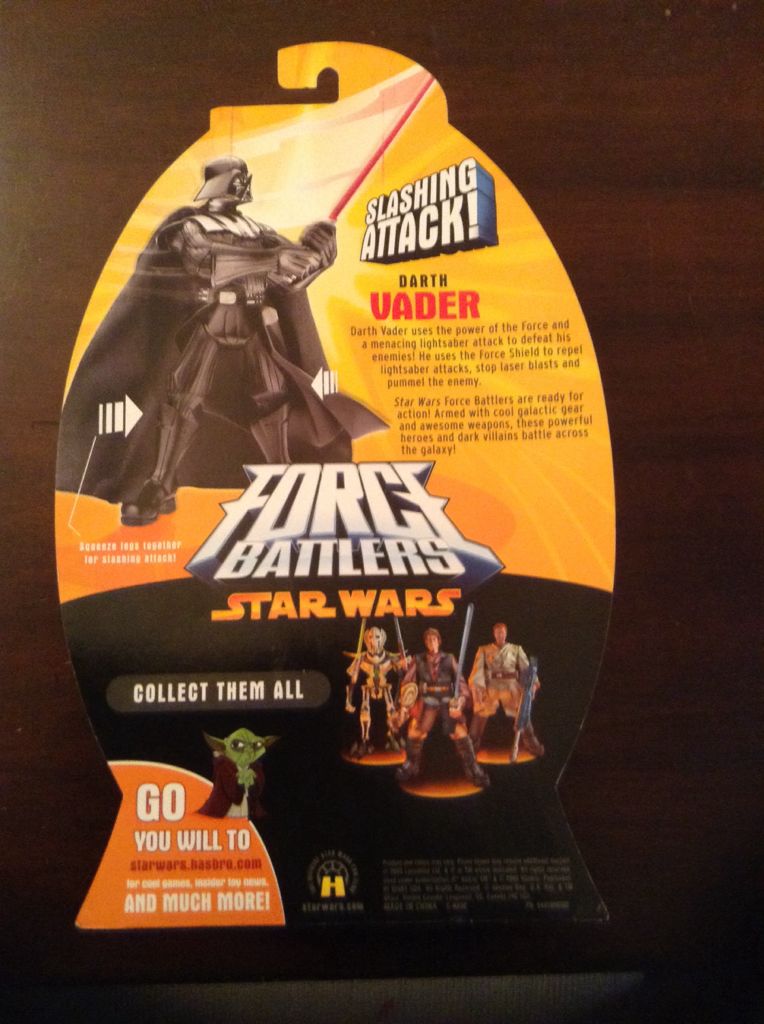 Darth Vader Force Battlers - Hasbro (Force Battlers) action figure collectible [Barcode 076930853566] - Main Image 2