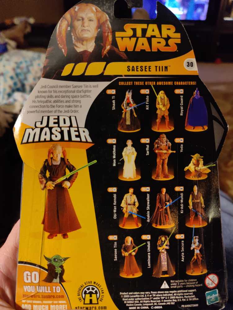 III-30 Saesee Tiin (Jedi Master) - Hasbro (Star Wars - Revenge Of The Sith) action figure collectible [Barcode 076930853580] - Main Image 4