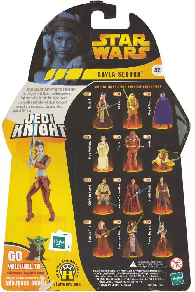 Aayla Secura - Hasbro (Star Wars) action figure collectible [Barcode 076930853603] - Main Image 4