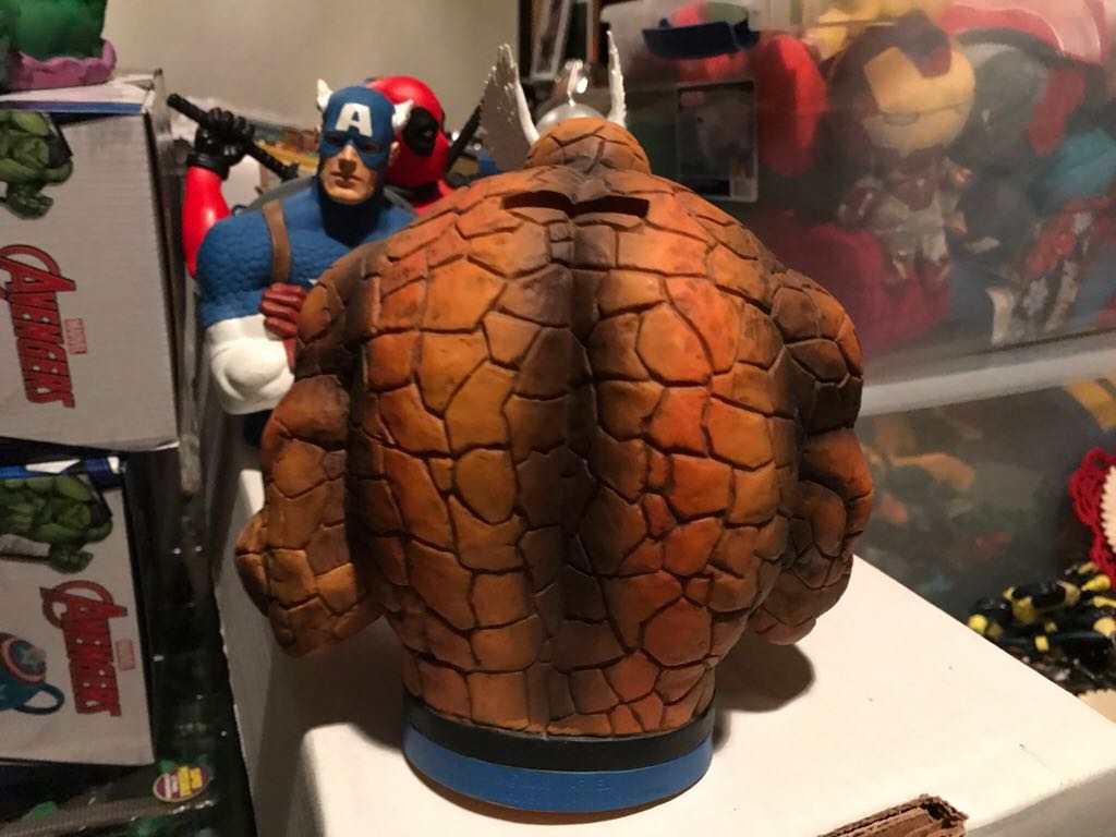 Marvel Comics Figural Bust Bank - Thing  action figure collectible [Barcode 077764670046] - Main Image 2