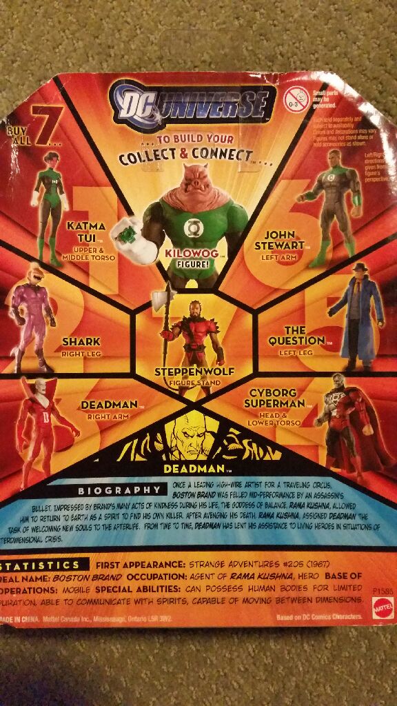 DC Universe Classics Wave 11 - Kilowog BAF Deadman  - Mattel (Dc Universe Classics - Wave 11) action figure collectible [Barcode 027084728118] - Main Image 2