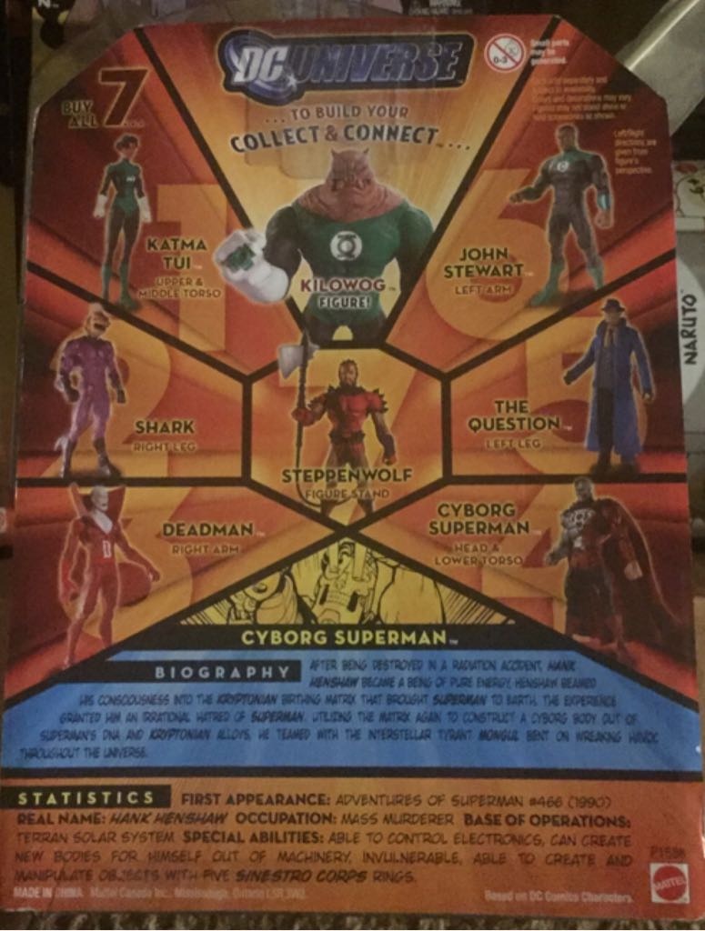DC Universe Classics Wave 11 Kilowog BAF Cyborg Superman  - Mattel (DC Universe Classics Wave 11) action figure collectible [Barcode 027084728125] - Main Image 2