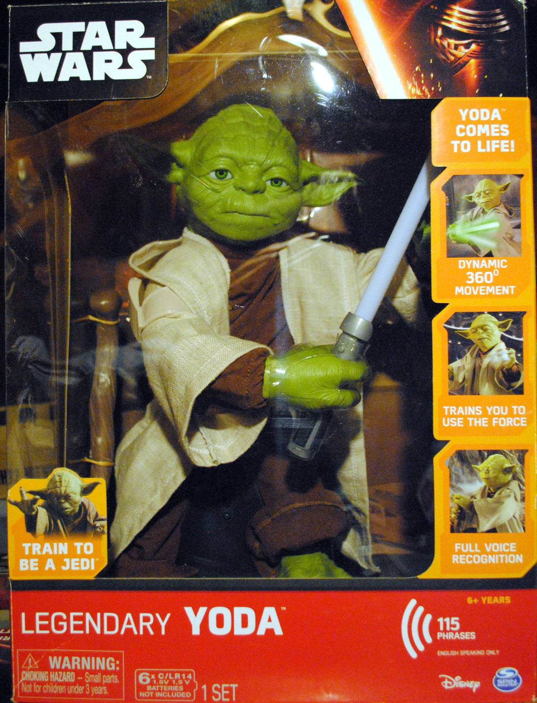 Legendary Jedi Master Yoda Interactiver Doll Star Wars ROTS - Hasbro (Star Wars Episode II Attack of the Clones) action figure collectible [Barcode 0778988117033] - Main Image 1