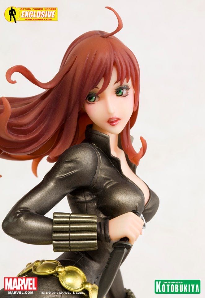 Black Widow Bishoujo (Covert Ops Ver.) - Kotobukiya (SDCC Exclusive Covert Ops. Gray Costume) action figure collectible [Barcode 083100003010] - Main Image 2