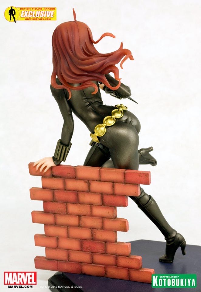 Black Widow Bishoujo (Covert Ops Ver.) - Kotobukiya (SDCC Exclusive Covert Ops. Gray Costume) action figure collectible [Barcode 083100003010] - Main Image 4