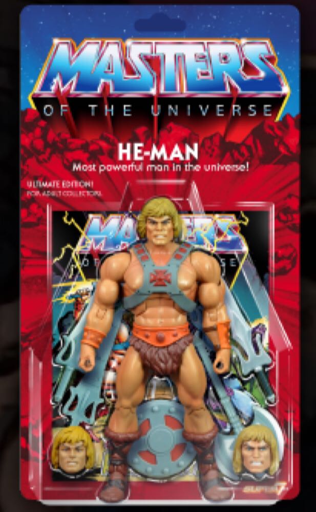 MOTU Ultimate He-Man Super7 - Super 7 (Masters Of The Universe Classics (Ultimates)) action figure collectible [Barcode 086547344951] - Main Image 2